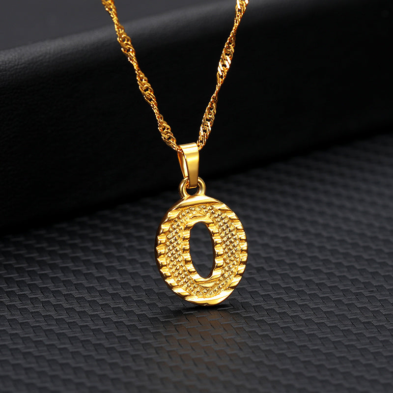 BoldlyBeautiful - 26 Letters Gold-Plated Pendant Necklace