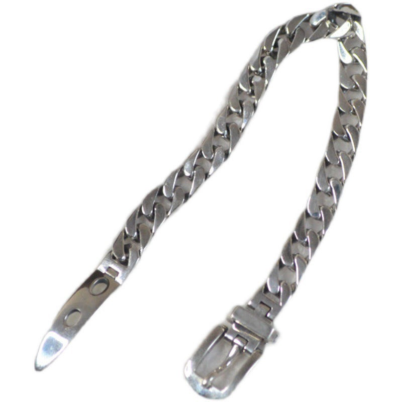 BoldlyBeautiful - Women's 925 Sterling Silver Chain Belt Bracelet