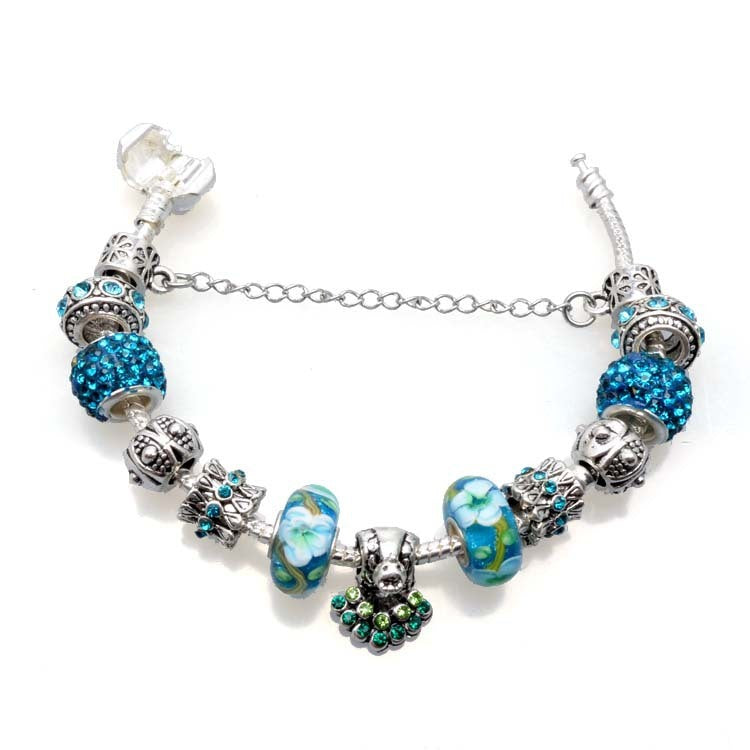 BoldlyBeautiful - Heart Crown Beads Bracelet | Daily Wear