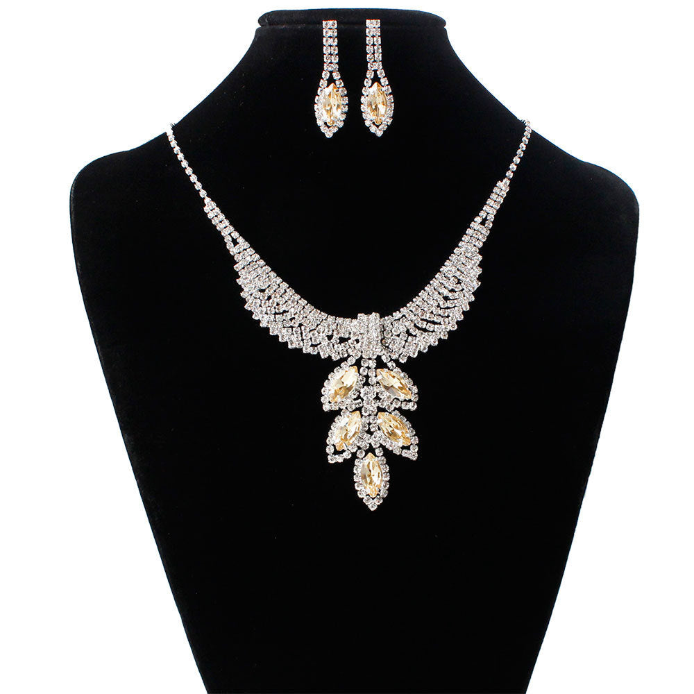 BoldlyBeautiful - Korean Rhinestone Bridal Jewelry Set