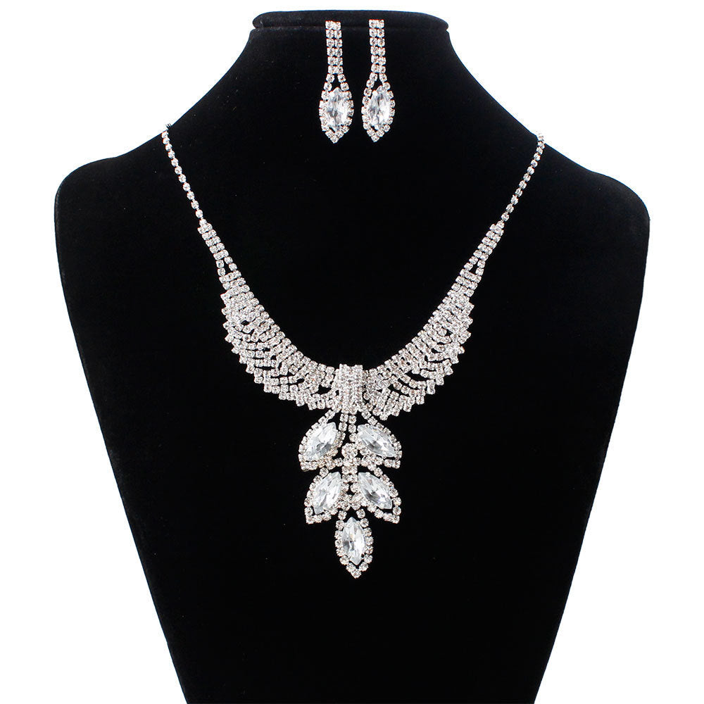 BoldlyBeautiful - Korean Rhinestone Bridal Jewelry Set