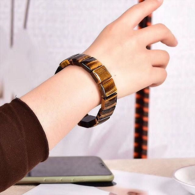 BoldlyBeautiful - Natural Yellow Tiger Eye Bracelet