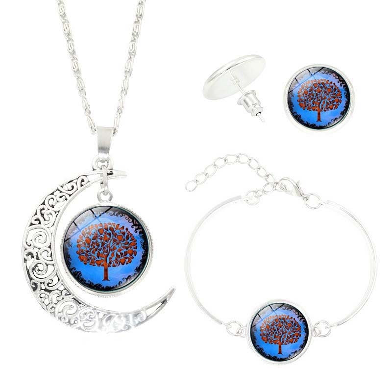 BoldlyBeautiful - Tree of Life Gemstone Jewelry Set