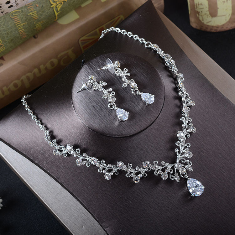 BoldlyBeautiful - TL205 Korean Bridal Rhinestone Jewelry Set