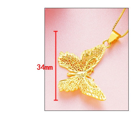 BoldlyBeautiful - Butterfly Pendant Chain Necklace