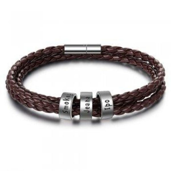 BoldlyBeautiful - Braided Genuine Leather Bracelet Jewelry