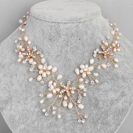 BoldlyBeautiful - Korean Diamond Earrings and Necklace Set