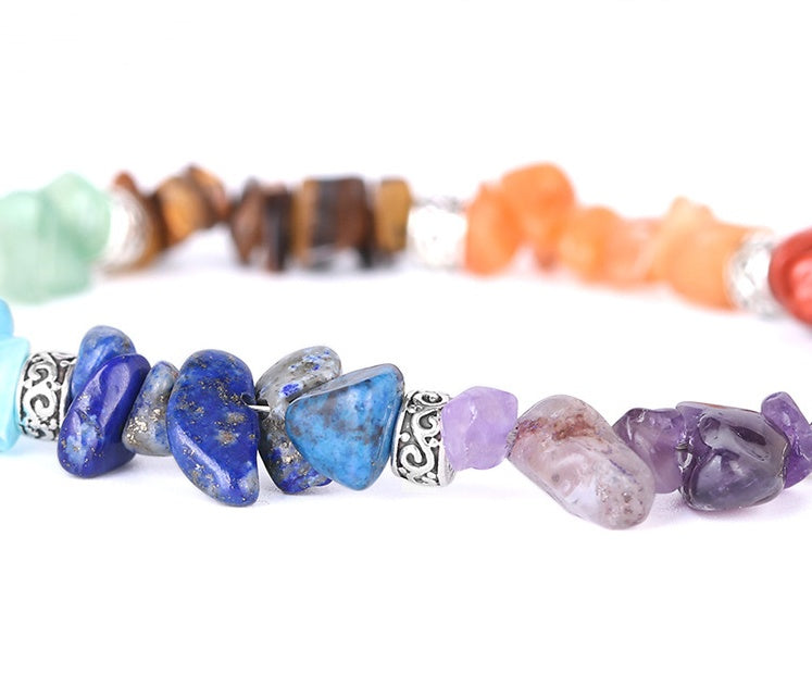 BoldlyBeautiful - Gravel Bracelet 7 Chakra Extension Chain Fashion Jewelry