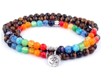 BoldlyBeautiful - Natural Stone Bracelet with Lotus Life Tree Anklet