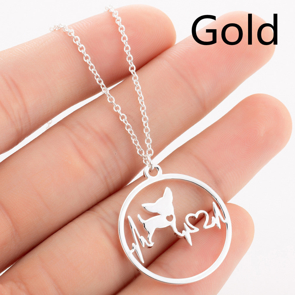 BoldlyBeautiful - Pet Dog Paw Print Pendant Necklace