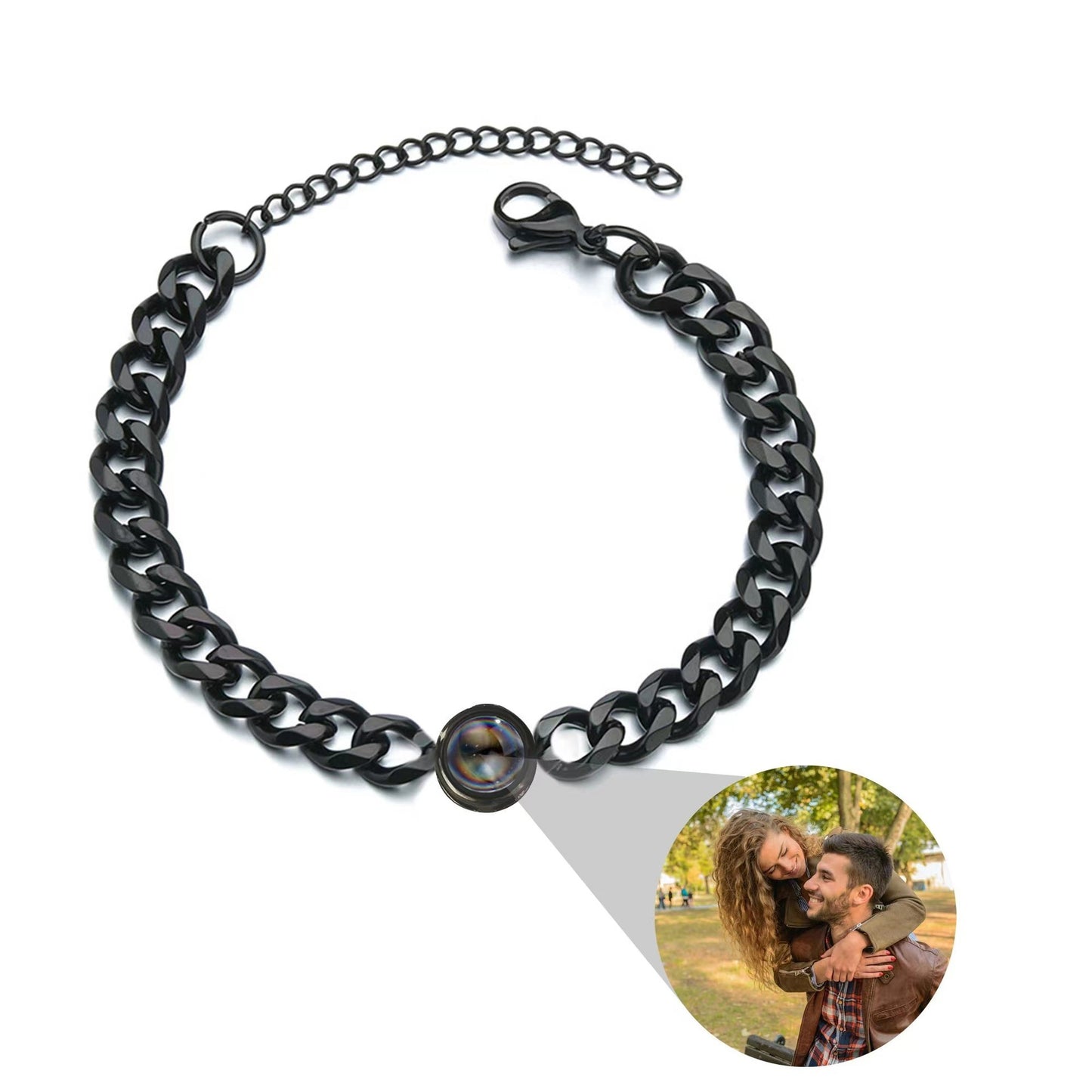 BoldlyBeautiful - Personalized Photo Projection Custom Family Bracelet