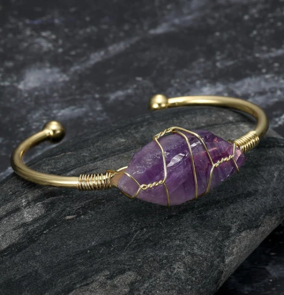 BoldlyBeautiful - Asgard Crafted Natural Gemstone Bangle