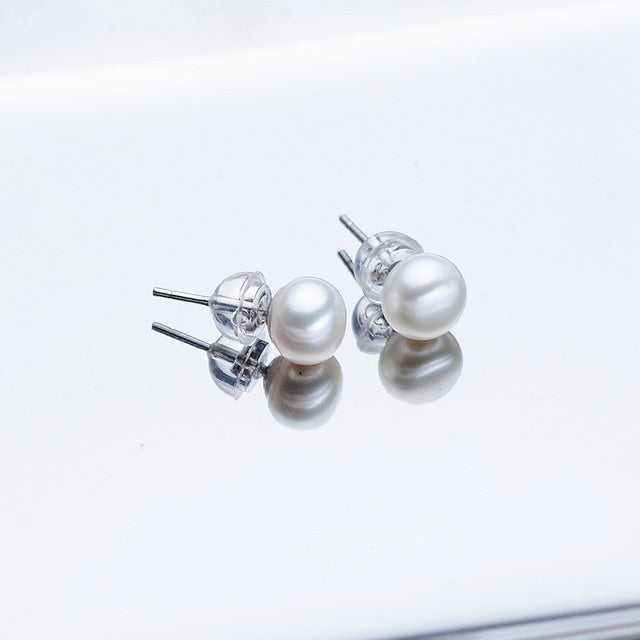 BoldlyBeautiful - Agate Pearl Necklace Bracelet Ear Stud Set