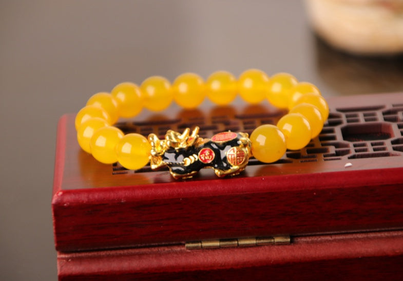 BoldlyBeautiful - 3D Gold Plated PiXiu Bracelet Fashion Jewelry