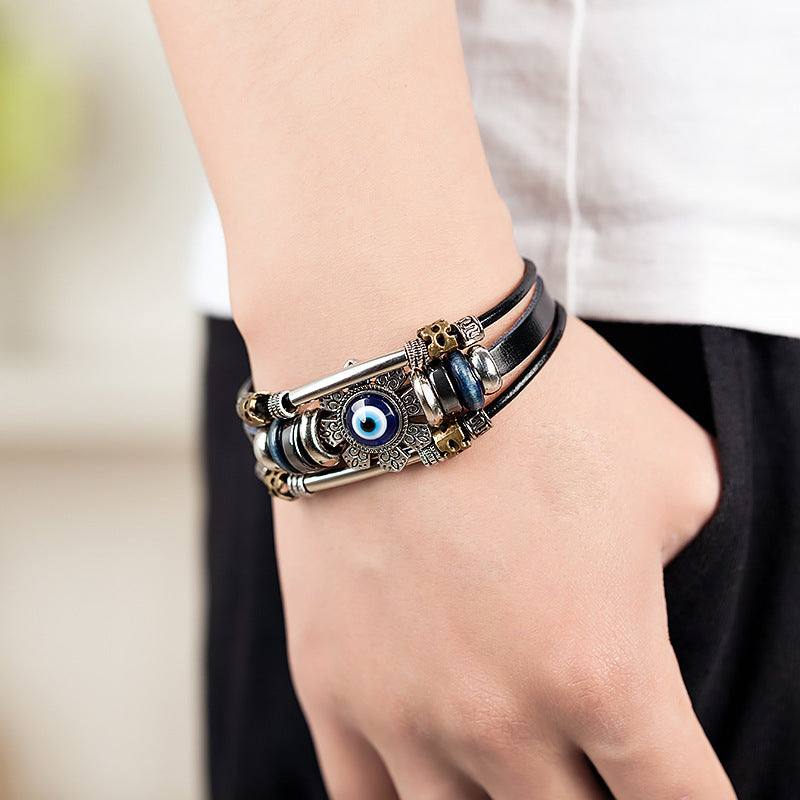 BoldlyBeautiful - Turkish Blue Eye Alloy Accessory Bracelet Fashion Jewelry