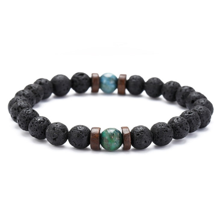 BoldlyBeautiful - Personality Men's Black Volcanic Stone Bracelet Fashion Jewelry