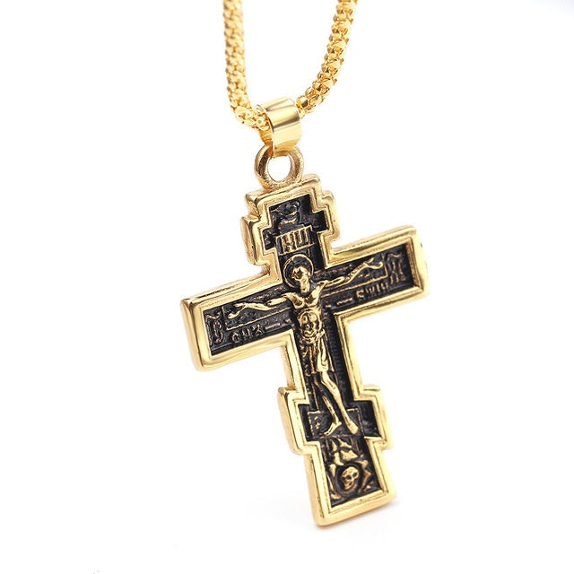 BoldlyBeautiful - Cross Jesus Pendant Necklace