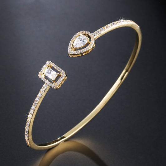 BoldlyBeautiful - Simple Exquisite Bracelet with Micro Inlaid AAA Zircon