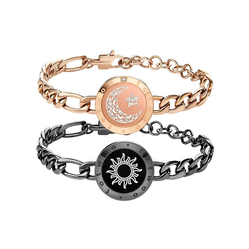 BoldlyBeautiful - Sun-Moon Smart Sensing Couple Bracelet Fashion Jewelry