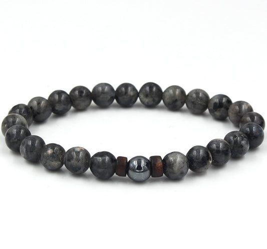 BoldlyBeautiful - Personality Men's Black Volcanic Stone Bracelet Fashion Jewelry