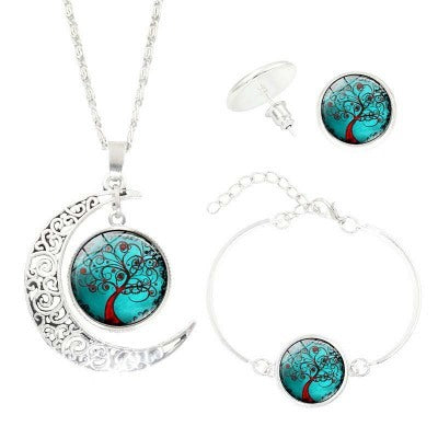 BoldlyBeautiful - Tree of Life Gemstone Jewelry Set