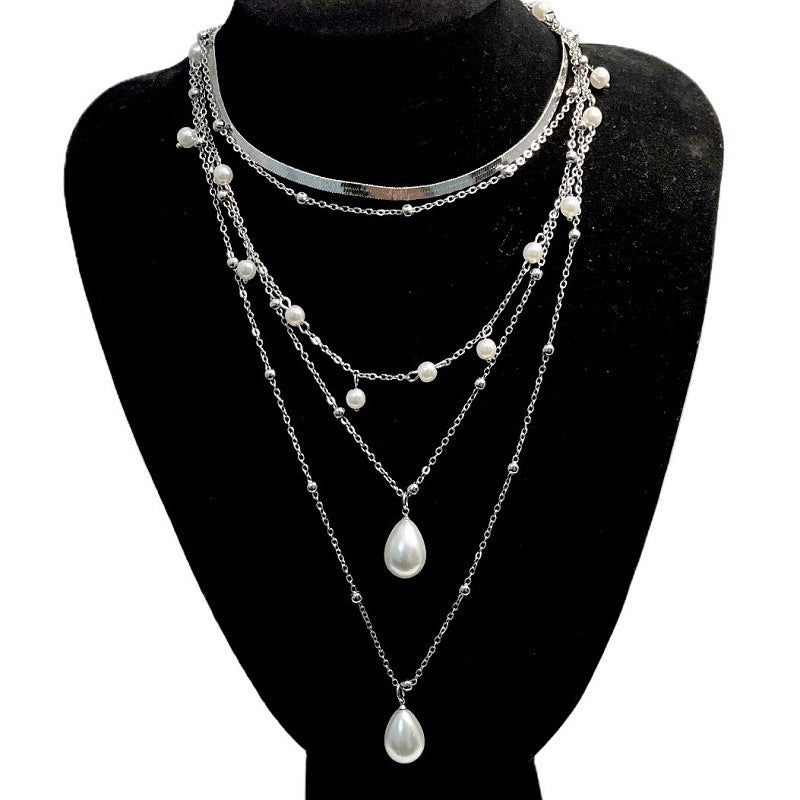 BoldlyBeautiful - Multi-Element Pearl Necklace