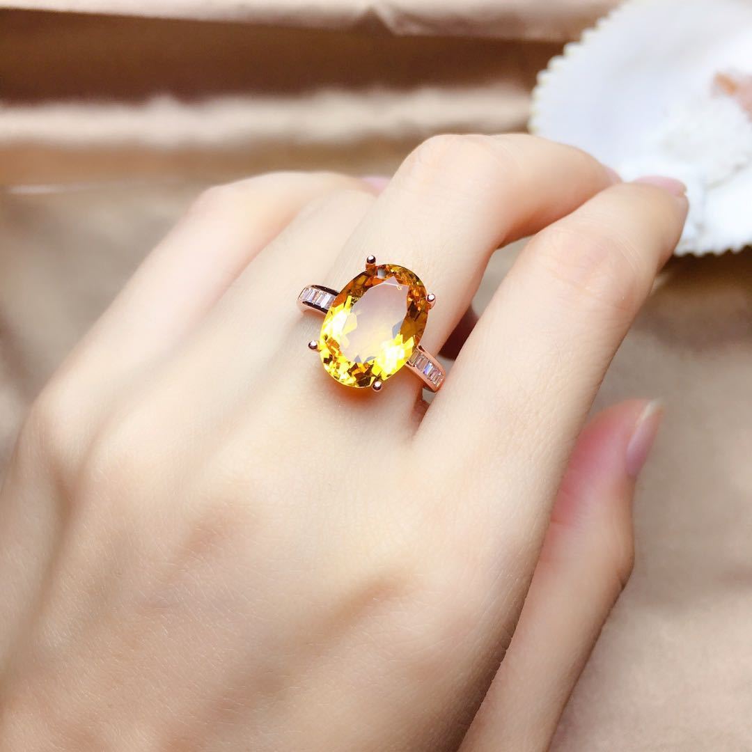 BoldlyBeautiful - Citrine Suit Female Crystal Clean Sparkle