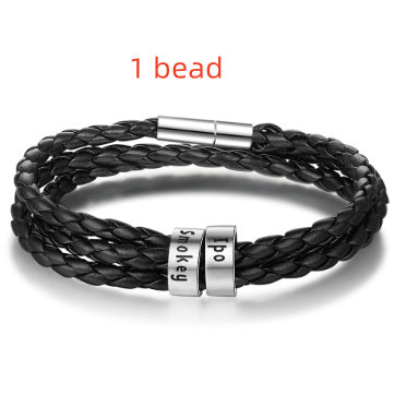 BoldlyBeautiful - Braided Genuine Leather Bracelet Jewelry