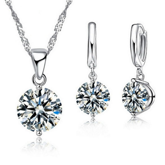 BoldlyBeautiful -  Austrian Crystal Necklace & Earrings Set