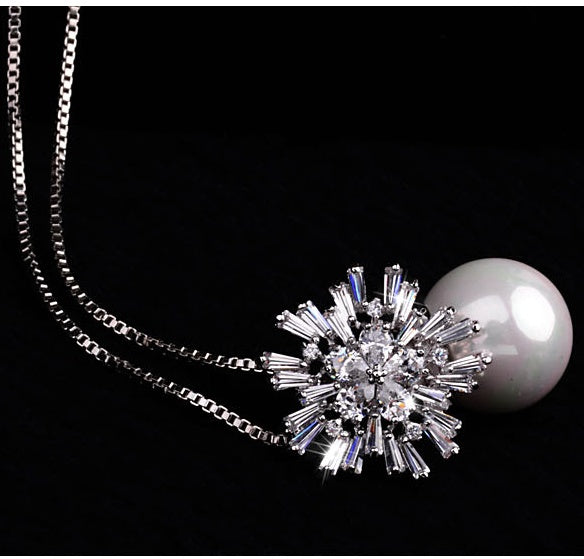 BoldlyBeautiful - Pearl Zircon Necklace