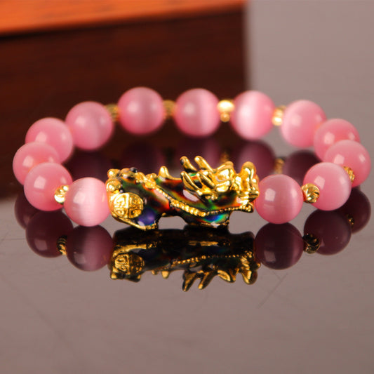 BoldlyBeautiful - 3D Gold Plated PiXiu Bracelet Fashion Jewelry