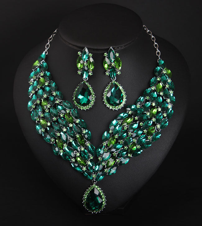 BoldlyBeautiful - African Crystal Jewelry Set For Parties