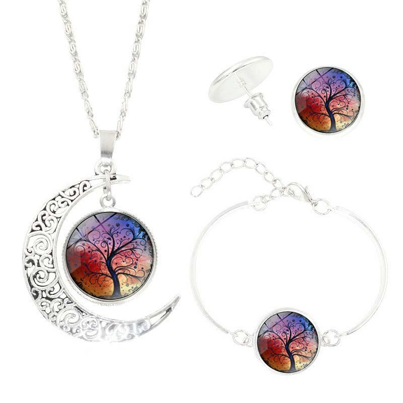 BoldlyBeautiful - Tree of Life Gemstone Jewelry Set