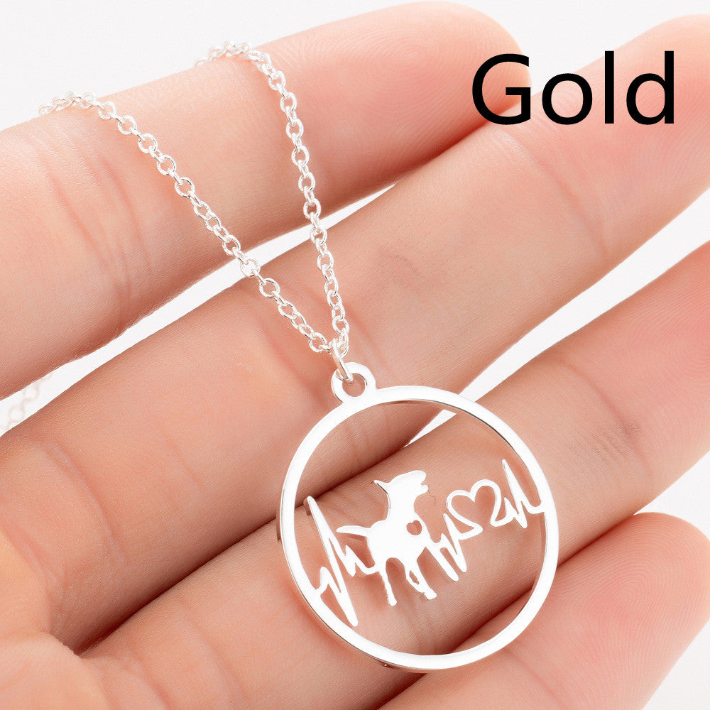 BoldlyBeautiful - Pet Dog Paw Print Pendant Necklace