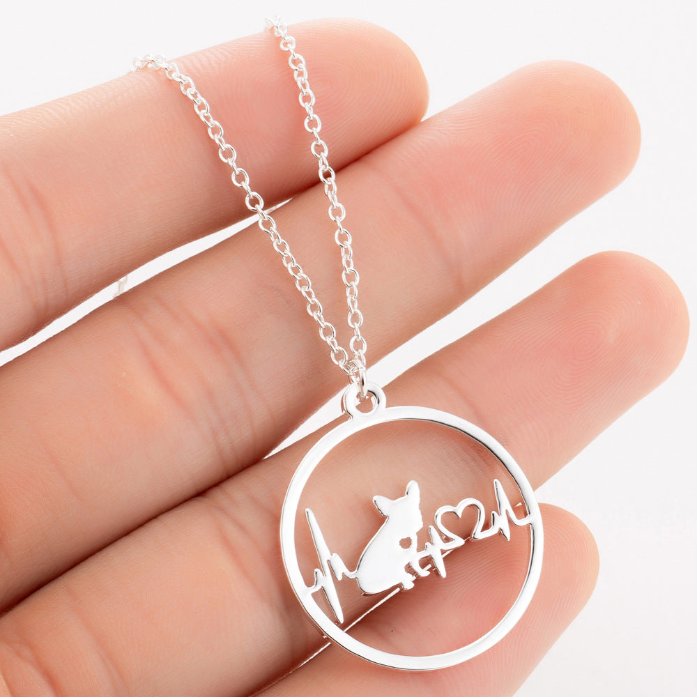 BoldlyBeautiful - Pet Dog Paw Print Pendant Necklace