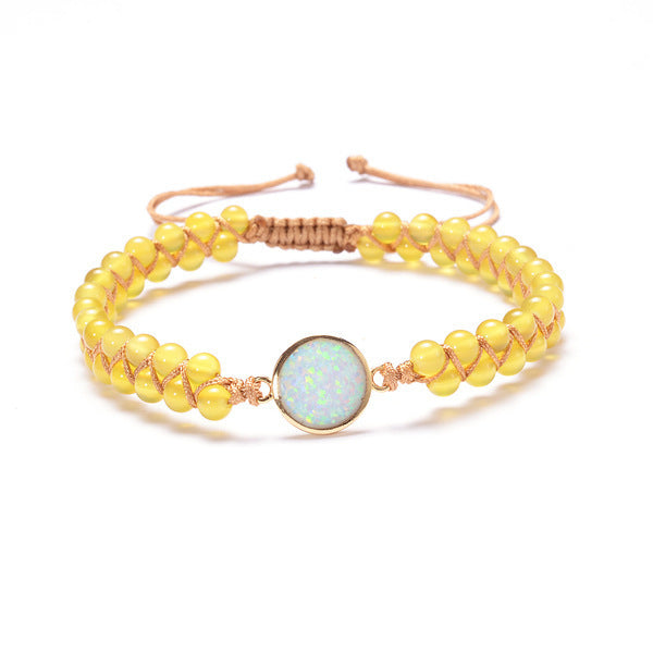 BoldlyBeautiful -  Opal Stone Wrap Bracelets