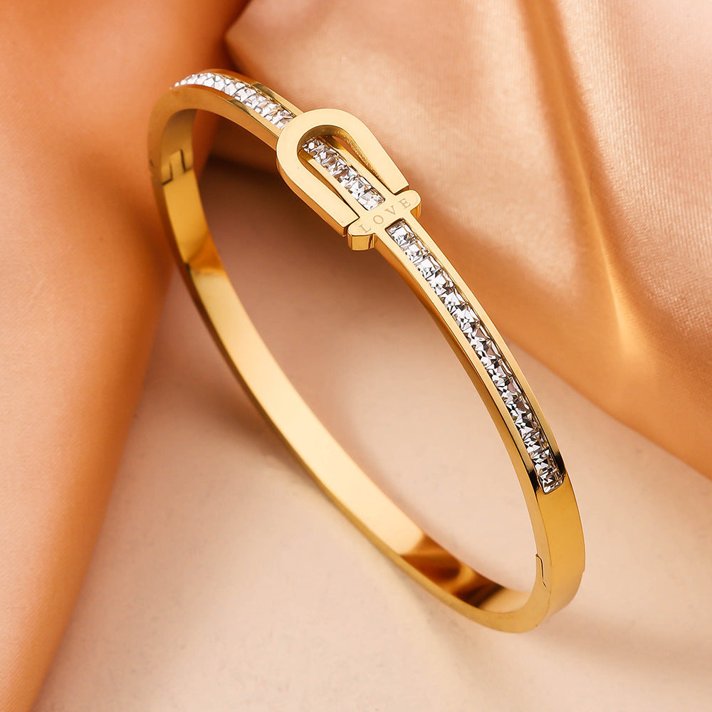 BoldlyBeautiful - Gold Plating Exquisite Stainless Steel Bracelet Fashion Jewelry