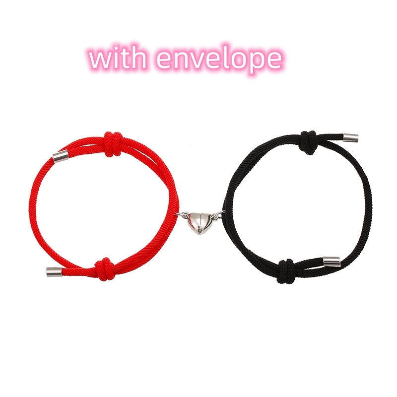 BoldlyBeautiful - Simple Nylon Love Magnetic Bracelet Jewelry