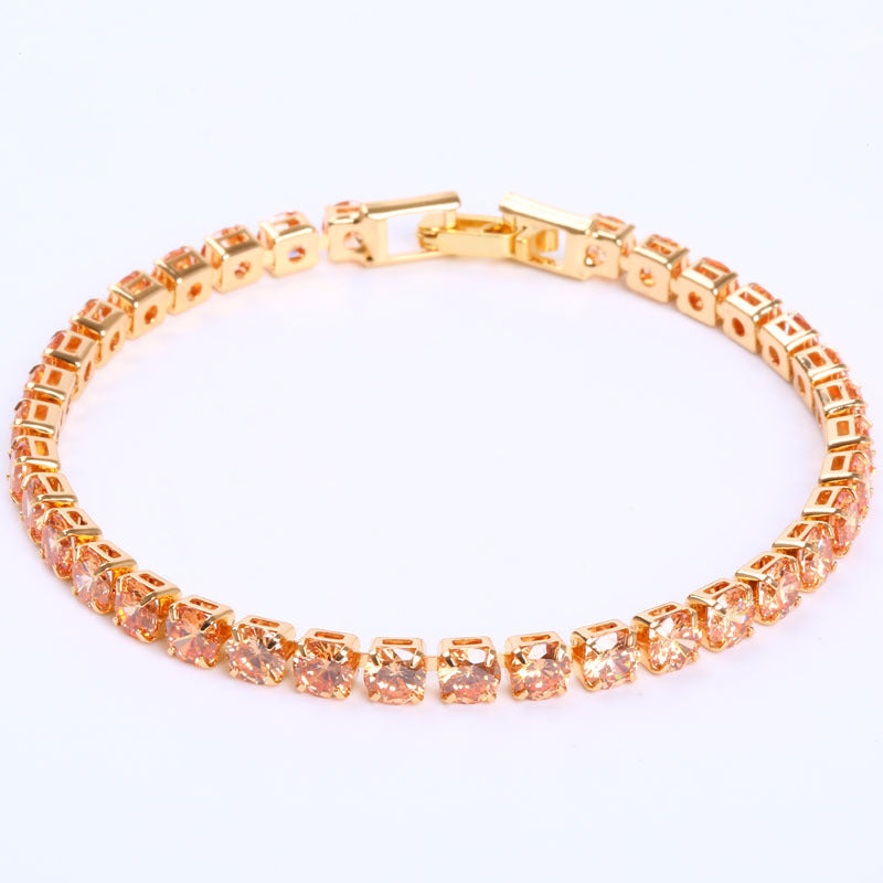 BoldlyBeautiful - Cubic Zirconia Tennis Bracelet Iced Out Chain Crystal Jewelry