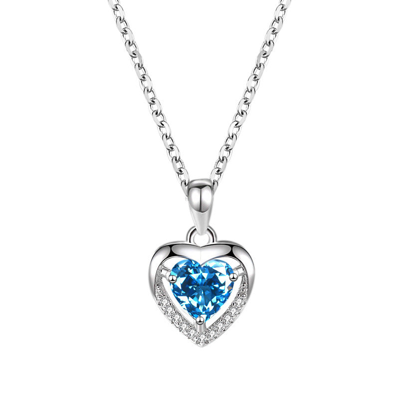 BoldlyBeautiful - 925 Heart-Shaped Rhinestone Luxury Personalized Necklace