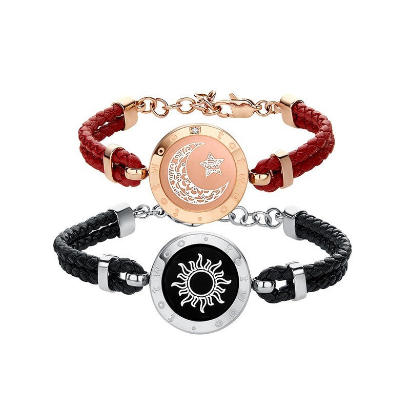 BoldlyBeautiful - Sun-Moon Smart Sensing Couple Bracelet Fashion Jewelry