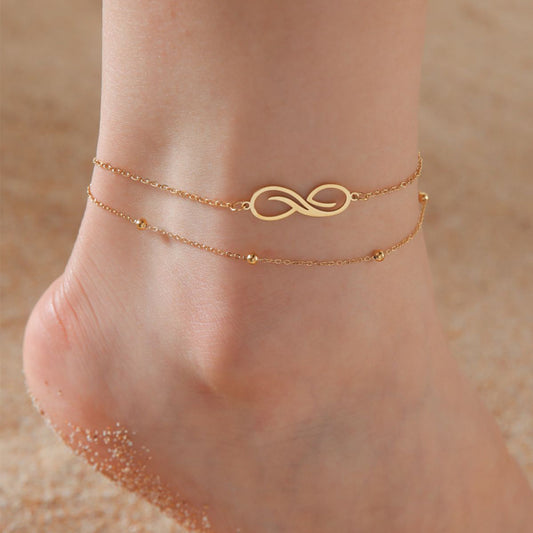 BoldlyBeautiful - Bohemian Infinite Double Layer Anklet