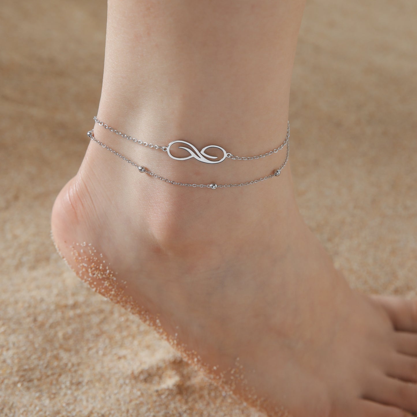 BoldlyBeautiful - Bohemian Infinite Double Layer Anklet