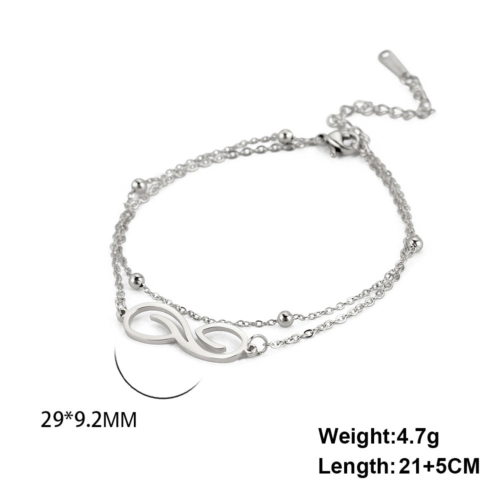 BoldlyBeautiful - Bohemian Infinite Double Layer Anklet