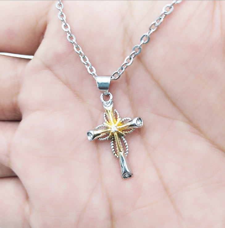 BoldlyBeautiful - Octagonal Star Cross Alloy Pendant Necklace