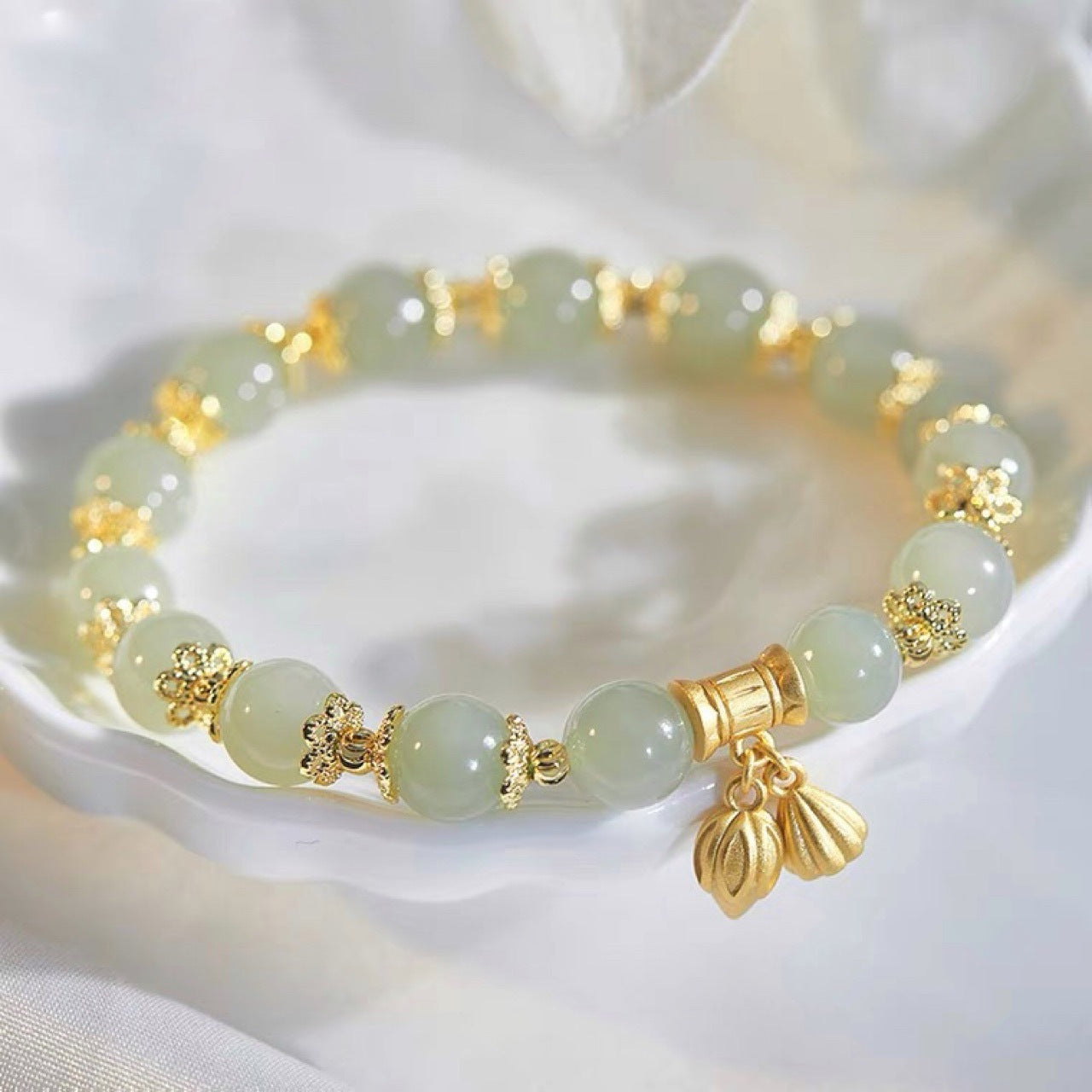 BoldlyBeautiful - 2 Shihuan Hetian Yu Retro Design Bracelet