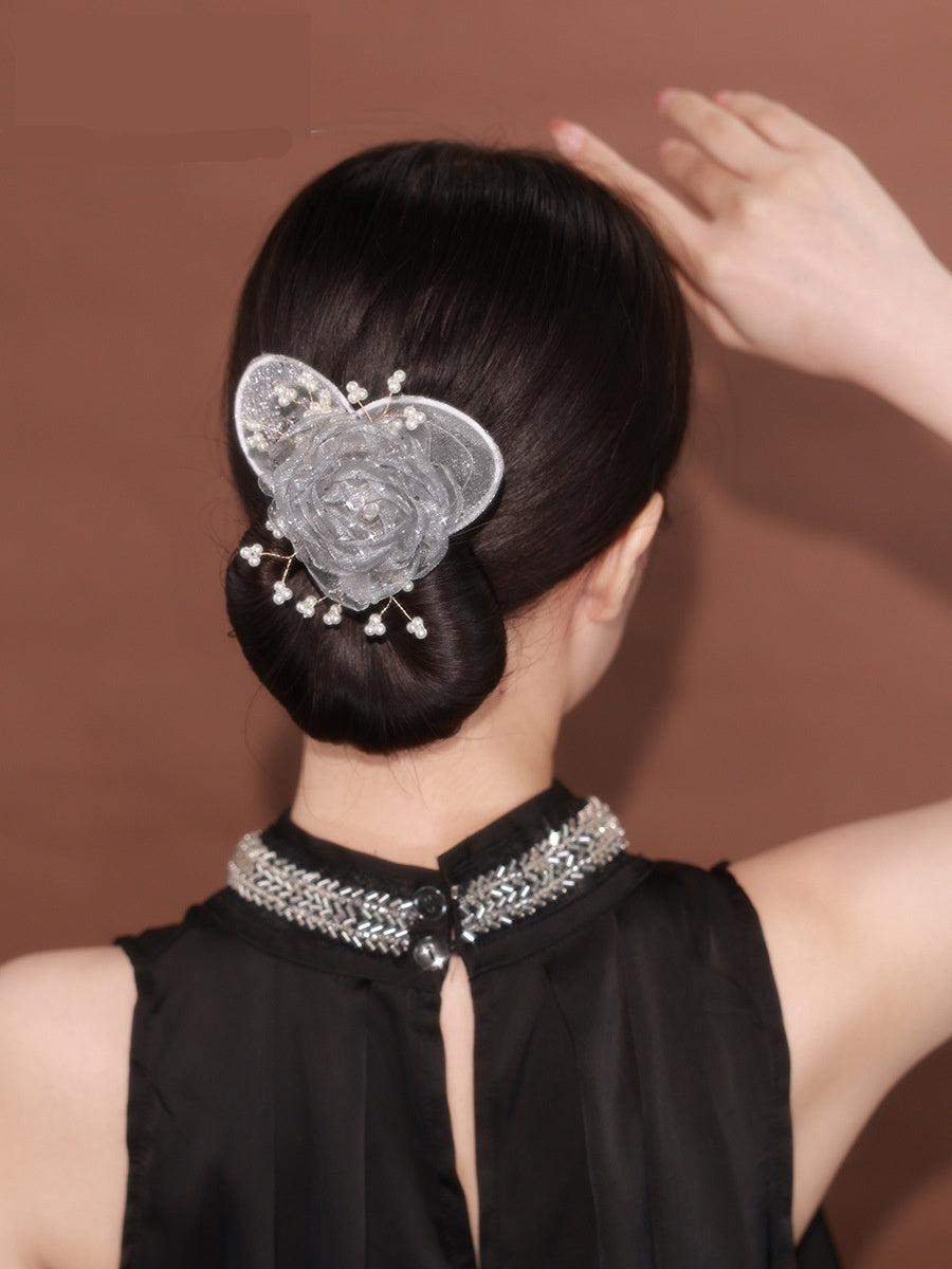 BoldlyBeautiful - Starry Sky Flower Style Hair Clip Black