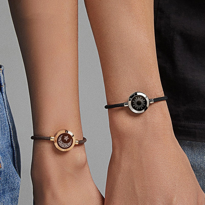 BoldlyBeautiful - Sun-Moon Smart Sensing Couple Bracelet Fashion Jewelry