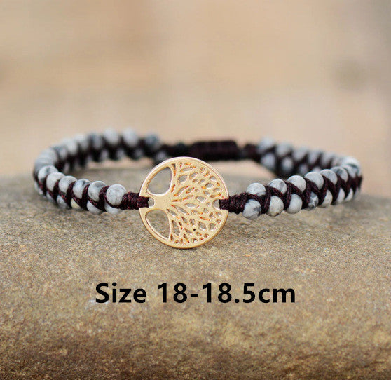 BoldlyBeautiful - Agate Hand-woven Beads Yoga Bracelet