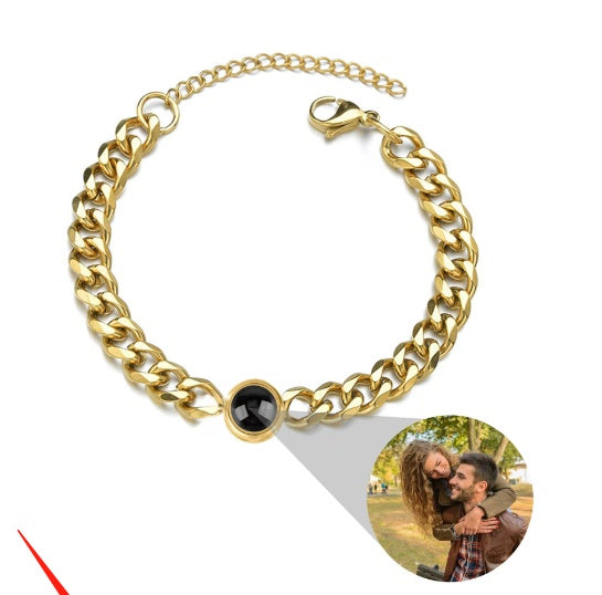 BoldlyBeautiful - Personalized Photo Projection Custom Family Bracelet